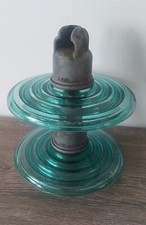 Ancien isolateur en verre -
