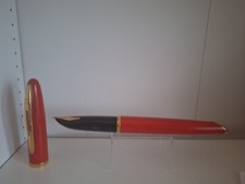 Art et objet Publicitaire Stylo plume Waterman carène orange  géant 38 et 19 cm