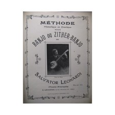 LEONARDI Salvator Méthode Banjo ou Zither-Banjo 1913