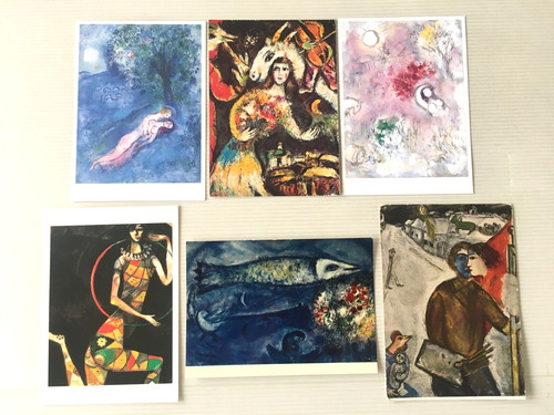Lot postcards marc - postcards, chagall