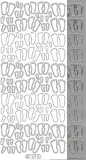 Starform Outline Stickers N° 129 Pied de bébé Naissance Auto-collants Peel Offs