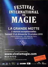 Festivale international de magie - LA grande Motte - AFFICHE - 40x60cm