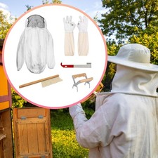 Veste d'apiculteur avec capuche et voile d'escrime, combinaison