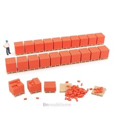 HO Lot Palettes de Briques