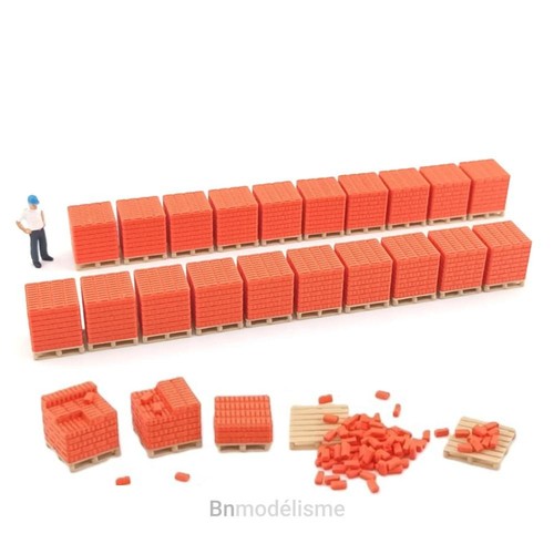 Lot palettes briques - lot,