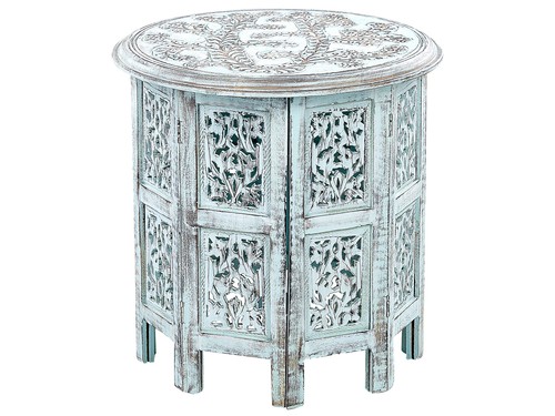 Table appoint bleue - table,