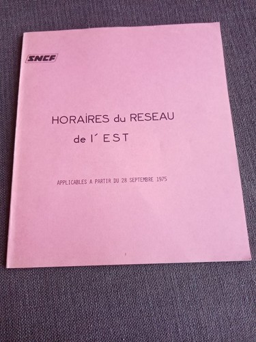 Septembre 1975 réseau est - réseau, est/