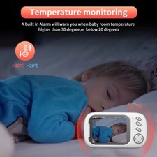 Caméra Surveillance Audio Vidéo Bébé Sans Fil Babyphone Vision Nocturne Températ
