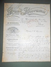 ancienne facture Luçon Vendée 1901 le grand biorama expériences rayon x
