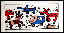 Keith Haring Lithographie D'Un