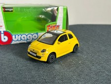 Fiat 500 Jaune Échelle 1/43 Nouvelle 500 BBURAGO BURAGO Modèle Voiture Métal