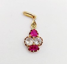 Pendentif antique or 14k