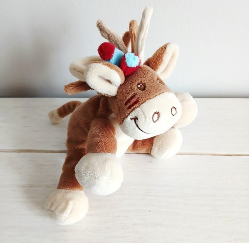 Noukie doudou peluche cheval - noukie's,