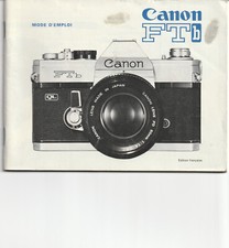 MODE D'EMPLOI FRANCAIS POUR CANON FTB QL