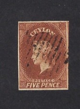 CEYLAN: Yv 4 (SG 10 ),1857-58