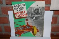 CATALOGUE BROCHURE MASSEY HARRIS LA CHARRUE MULTIDISQUE N° 809