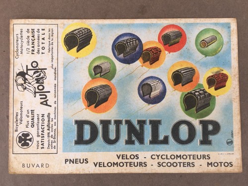 Ancien buvard dunlop - ancien,