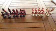 23 Pions pièces Jeu d'échecs incomplet ancien je pense