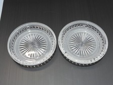 -2 ANCIENS  DESSOUS de CARAFE/BOUTEILLE CRISTAL BACCARAT  déco TABLE D