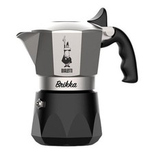 Cafetière Bialetti Brikka Évolution Chrome Satiné Et Noir