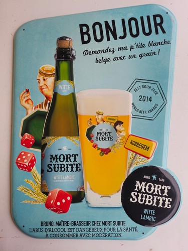 Tôle peinte biere mort subite - biere,