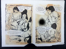 MONTANARI Le timide Elvifrance lot 2 planches originales 41/42 (E3-072)