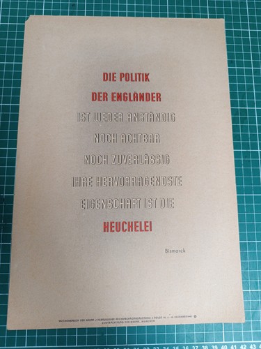 Wochenspruch der nsdap folge - -,