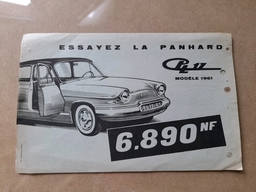 Panhard pl17 publicité - publicité, modele