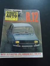 MAGAZINE EUROPE AUTO  N°38 MAI 1970 avec poster