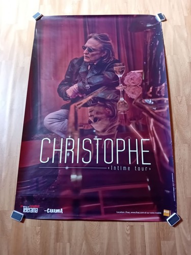 Affiche concert christophe - de,