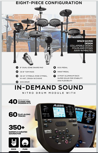 Alesis nitro piece digital - nitro, 8-piece