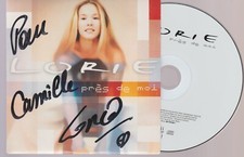 Lorie Près De Moi Cd Single Dédicacé Cardsleeve Edition Pochette Cartonnée