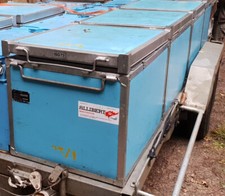 Conteneur isotherme + Pain glace Caisson renforcé /roues Glacière Caisse ALIBERT