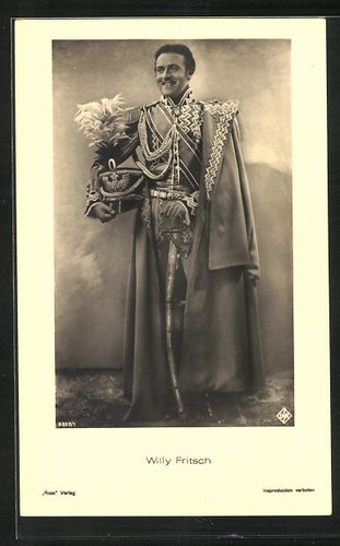 Postcard actor willy fritsch - willy,