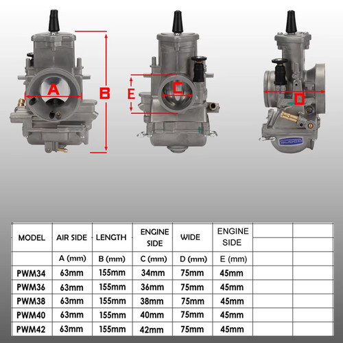 Carburateur keihin pwm 42mm - carburateur,