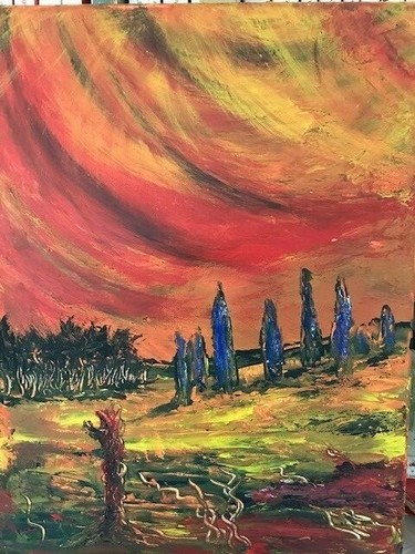 Tableau peinture acrylique - peinture, au