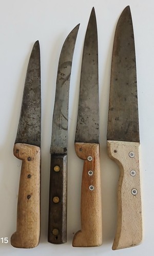 Couteaux cuisine anciens - couteaux,