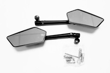 rétroviseur moto scooter filetage M10 M8 tuning noir (paire)