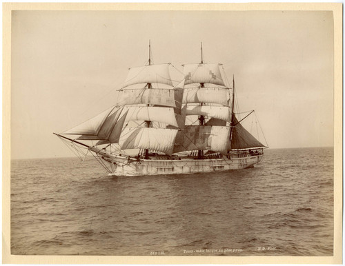 France, Trois-mâts barque au
