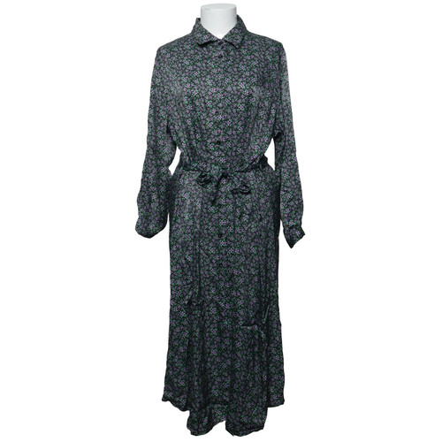 Rose noire robe chemisier - rose,