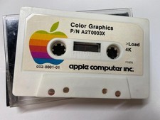Apple II Color Graphics Breakout Cassette Tape Vintage Stock