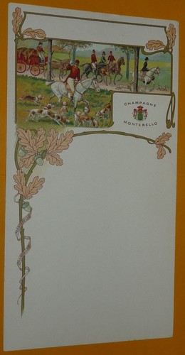 1900 1910 menu champagne - 1900-1910,