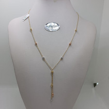 Collier Femme Or Jaune, Blanc