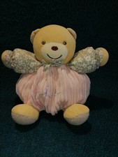 doudou ours beige rose fleur patapouf Kaloo Etat neuf