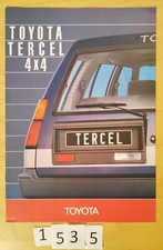 TOYOTA TERCEL 4X4 Prospectus Fr 12 pages 01/1984