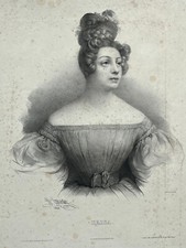 ELISA Portrait LITHOGRAPHIE Rittner GREVEDON Chaillou Potrelle 1830