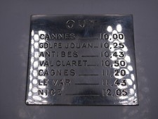 RARE PLAQUE INDICATIFS APPELS