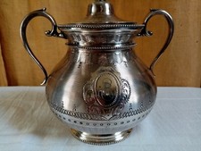 Ancien sucrier métal - en,