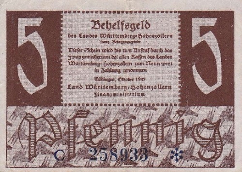 Allemagne pfennig 1947 - 5,