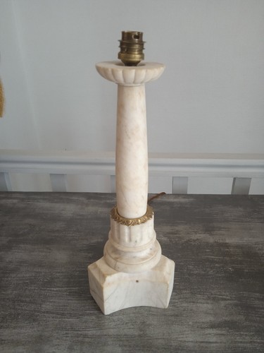 Pied lampe ancien marbre - ancien,